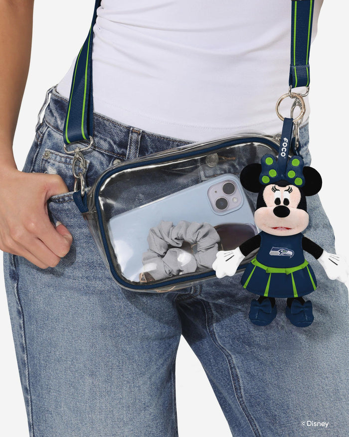 Seattle Seahawks Disney Minnie Mouse Clip-On Plush FOCO - FOCO.com