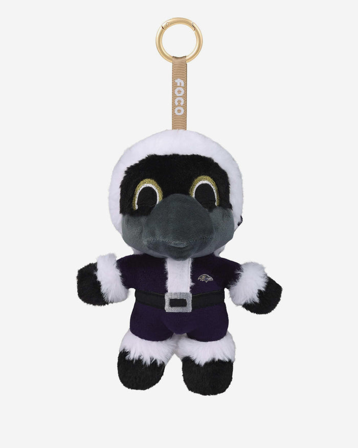 Baltimore Ravens Plush Mascot Santa Bag Charm Keychain FOCO - FOCO.com