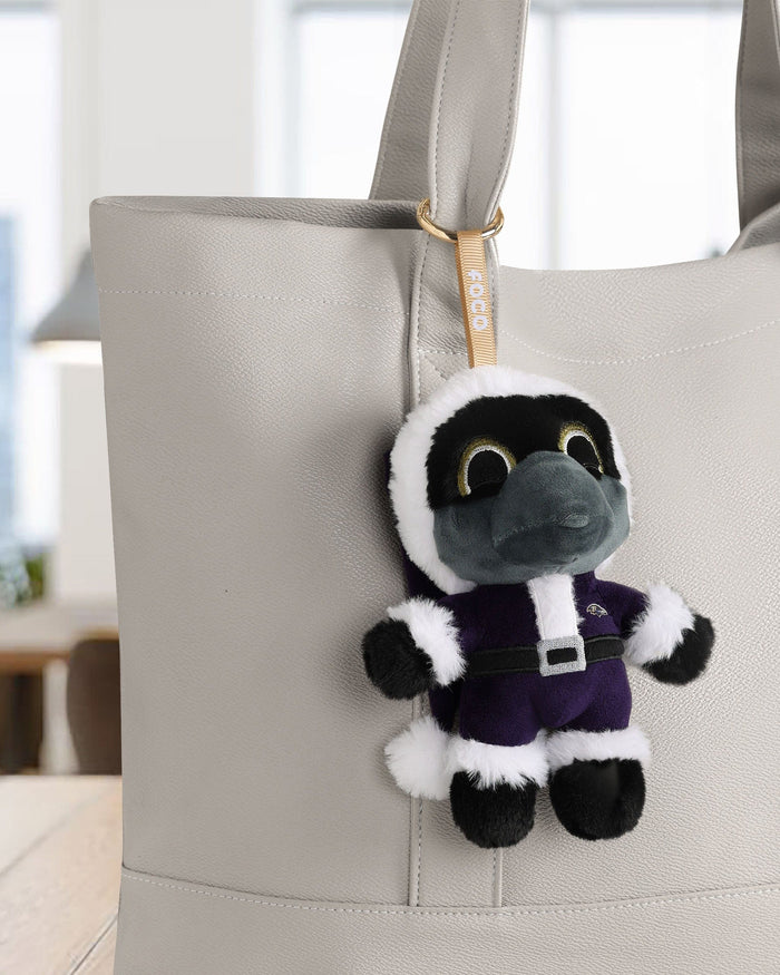 Baltimore Ravens Plush Mascot Santa Bag Charm Keychain FOCO - FOCO.com