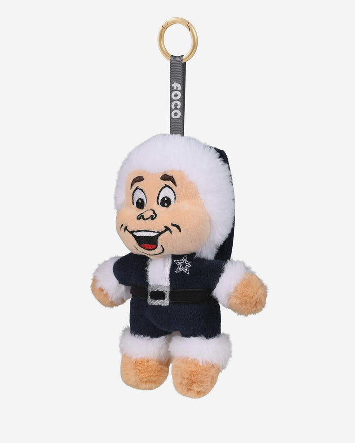 Dallas Cowboys Plush Mascot Santa Bag Charm Keychain FOCO - FOCO.com