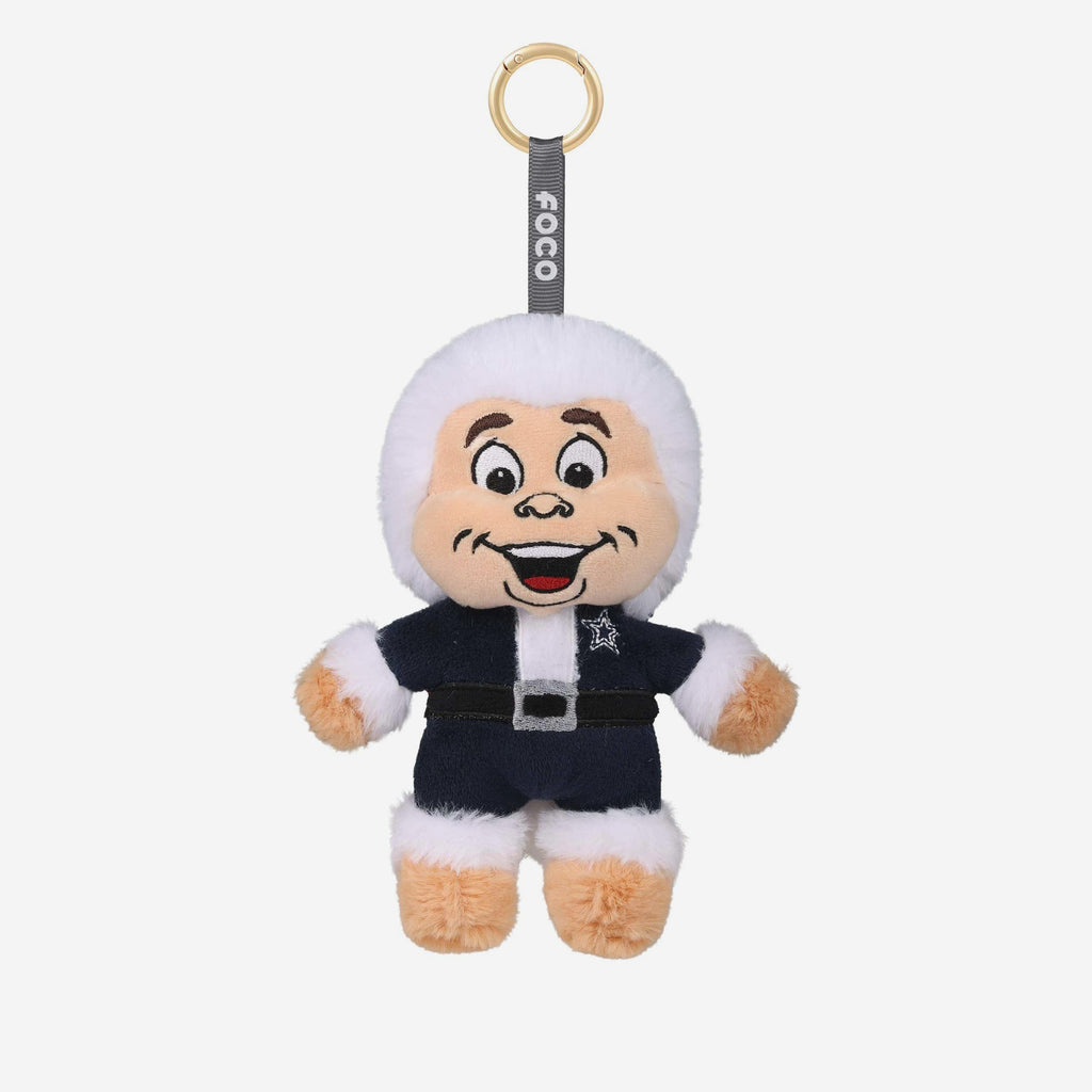 Dallas Cowboys Plush Mascot Santa Bag Charm Keychain FOCO - FOCO.com