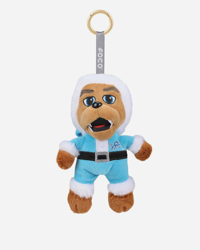 Detroit Lions Plush Mascot Santa Bag Charm Keychain FOCO - FOCO.com