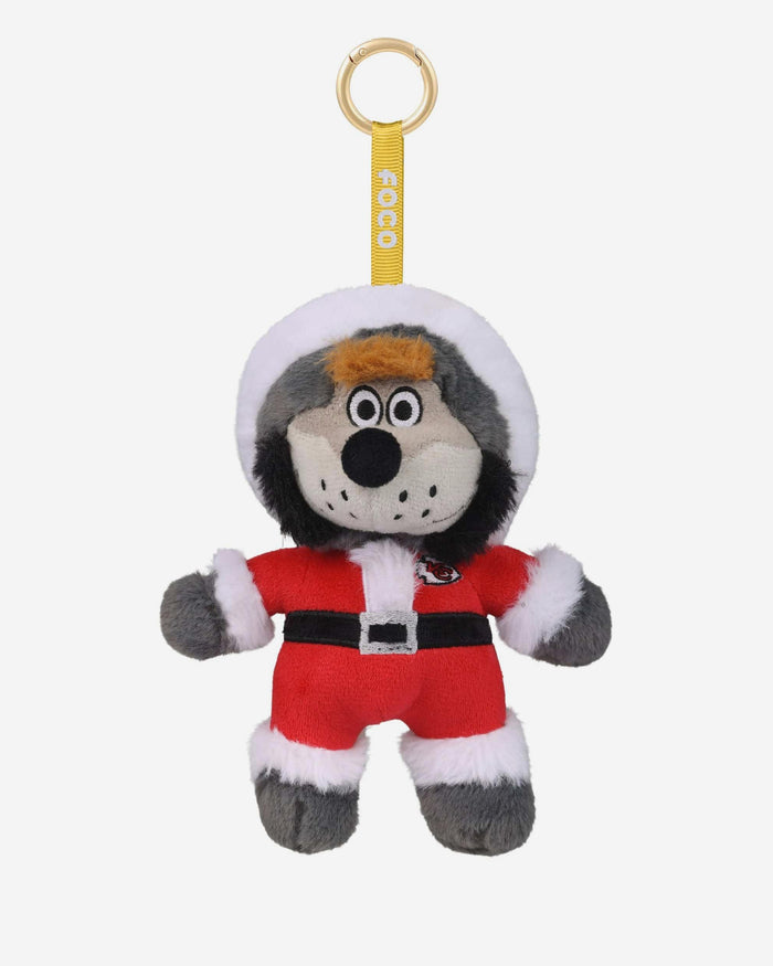 Kansas City Chiefs Plush Mascot Santa Bag Charm Keychain FOCO - FOCO.com