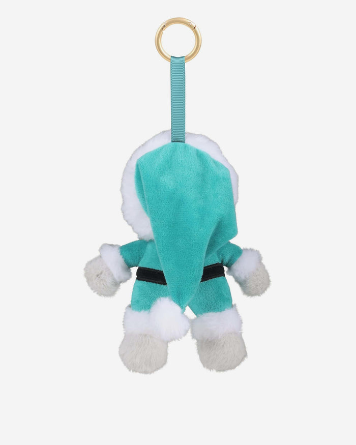 Miami Dolphins Plush Mascot Santa Bag Charm Keychain FOCO - FOCO.com