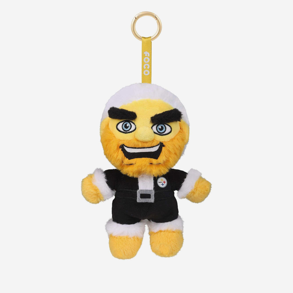 Pittsburgh Steelers Plush Mascot Santa Bag Charm Keychain FOCO - FOCO.com