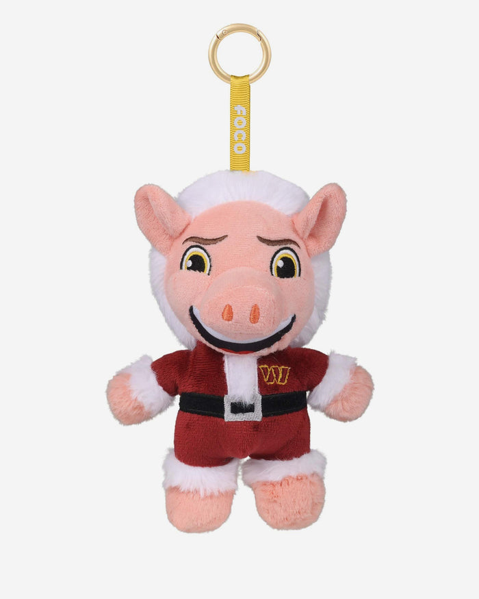 Washington Commanders Plush Mascot Santa Bag Charm Keychain FOCO - FOCO.com