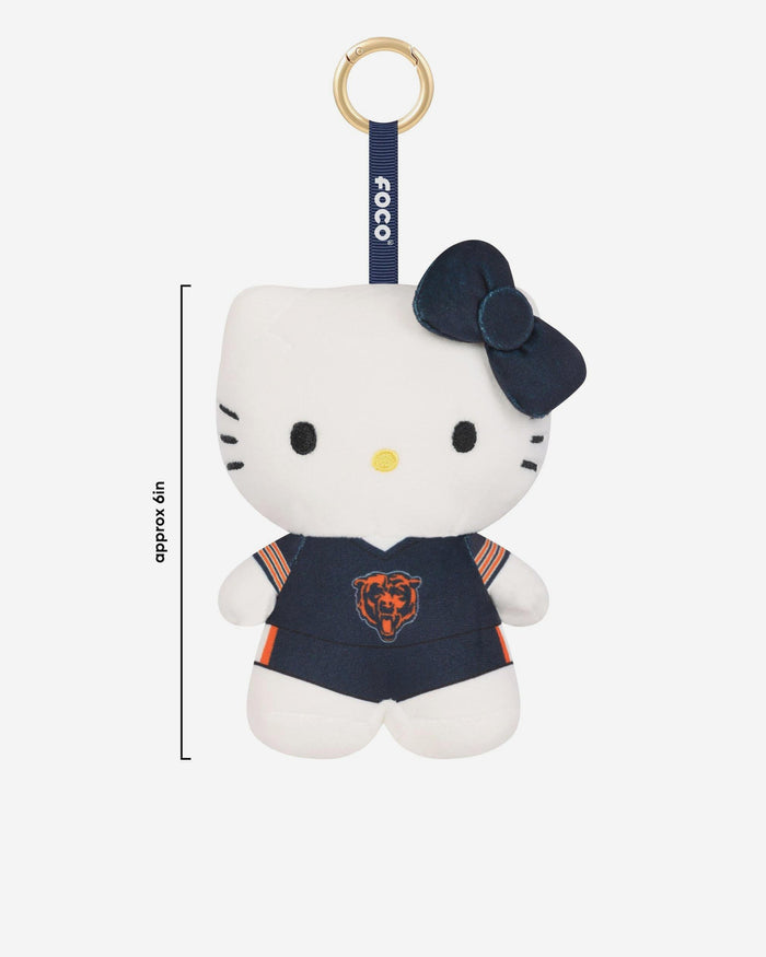 Chicago Bears Plush Hello Kitty® Bag Charm Keychain FOCO - FOCO.com