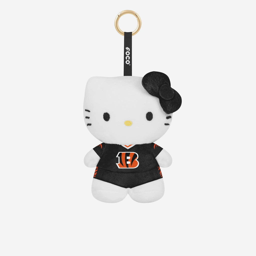 Cincinnati Bengals Plush Hello Kitty® Bag Charm Keychain FOCO - FOCO.com