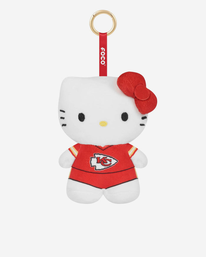 Kansas City Chiefs Plush Hello Kitty® Bag Charm Keychain FOCO - FOCO.com