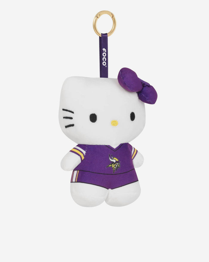 Minnesota Vikings Plush Hello Kitty® Bag Charm Keychain FOCO - FOCO.com