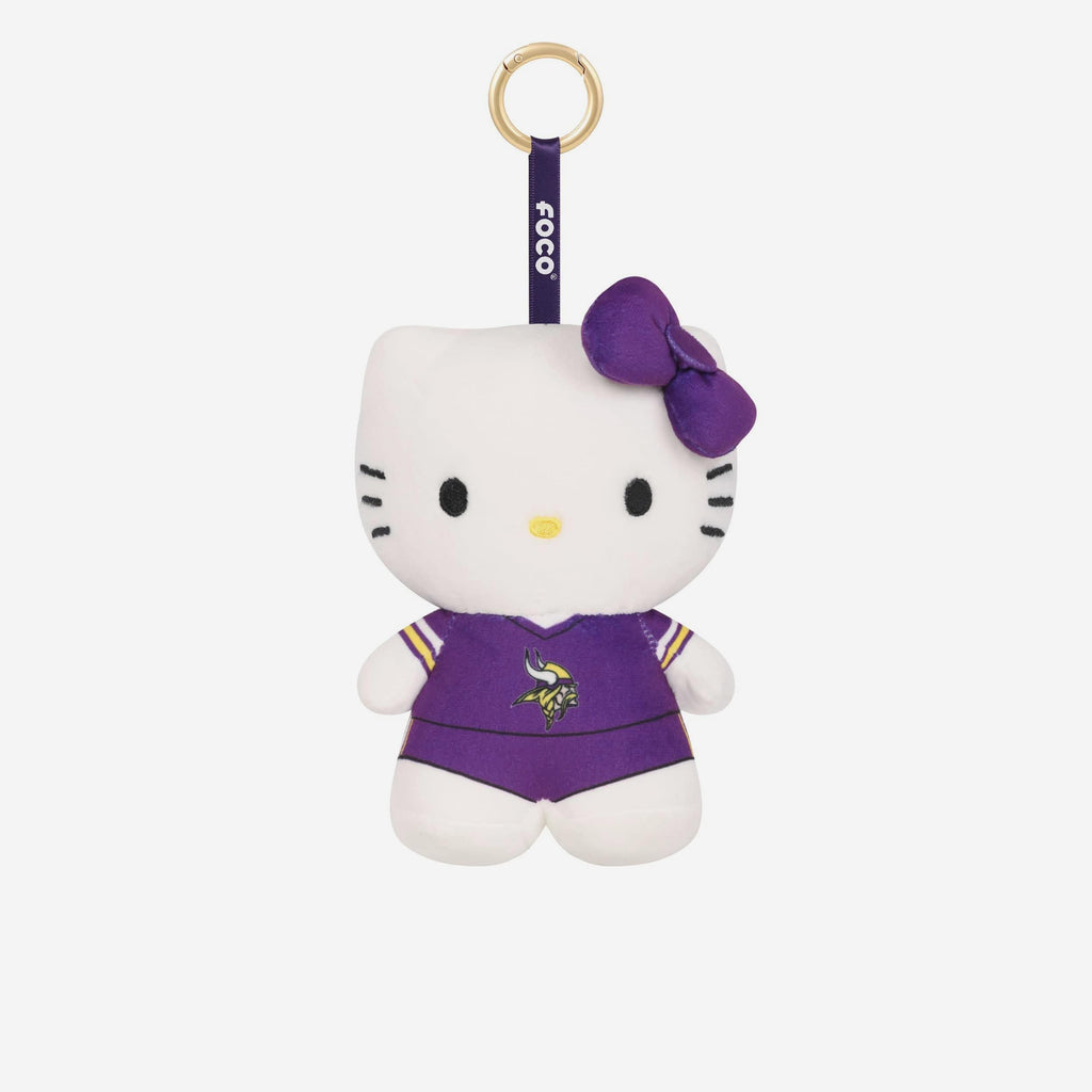 Minnesota Vikings Plush Hello Kitty® Bag Charm Keychain FOCO - FOCO.com