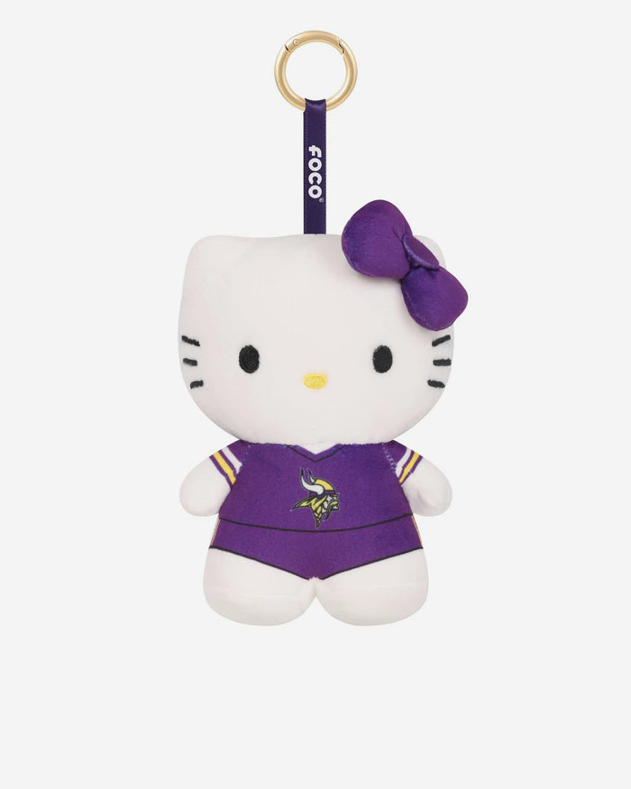 Minnesota Vikings Plush Hello Kitty® Bag Charm Keychain FOCO - FOCO.com
