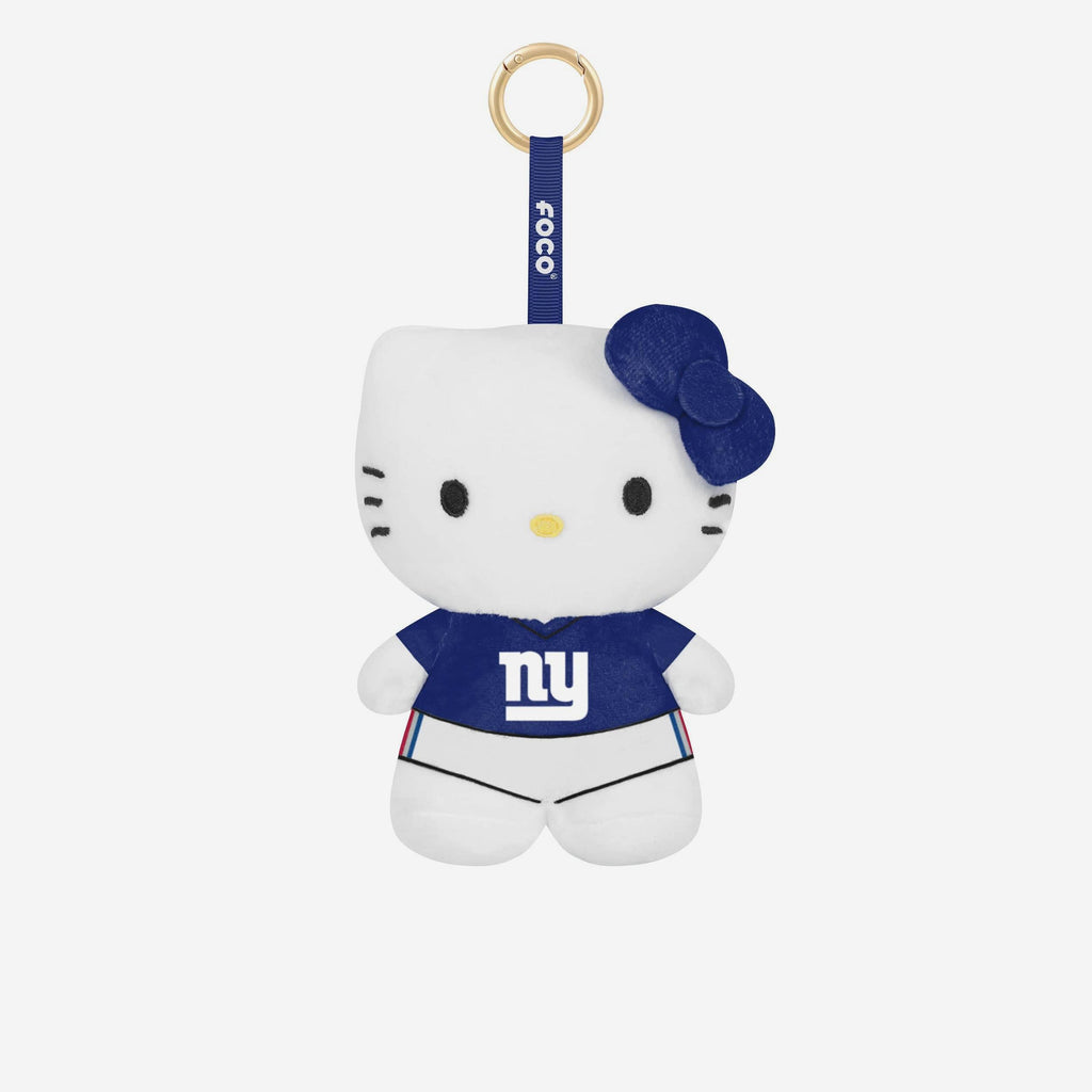New York Giants Plush Hello Kitty® Bag Charm Keychain FOCO - FOCO.com