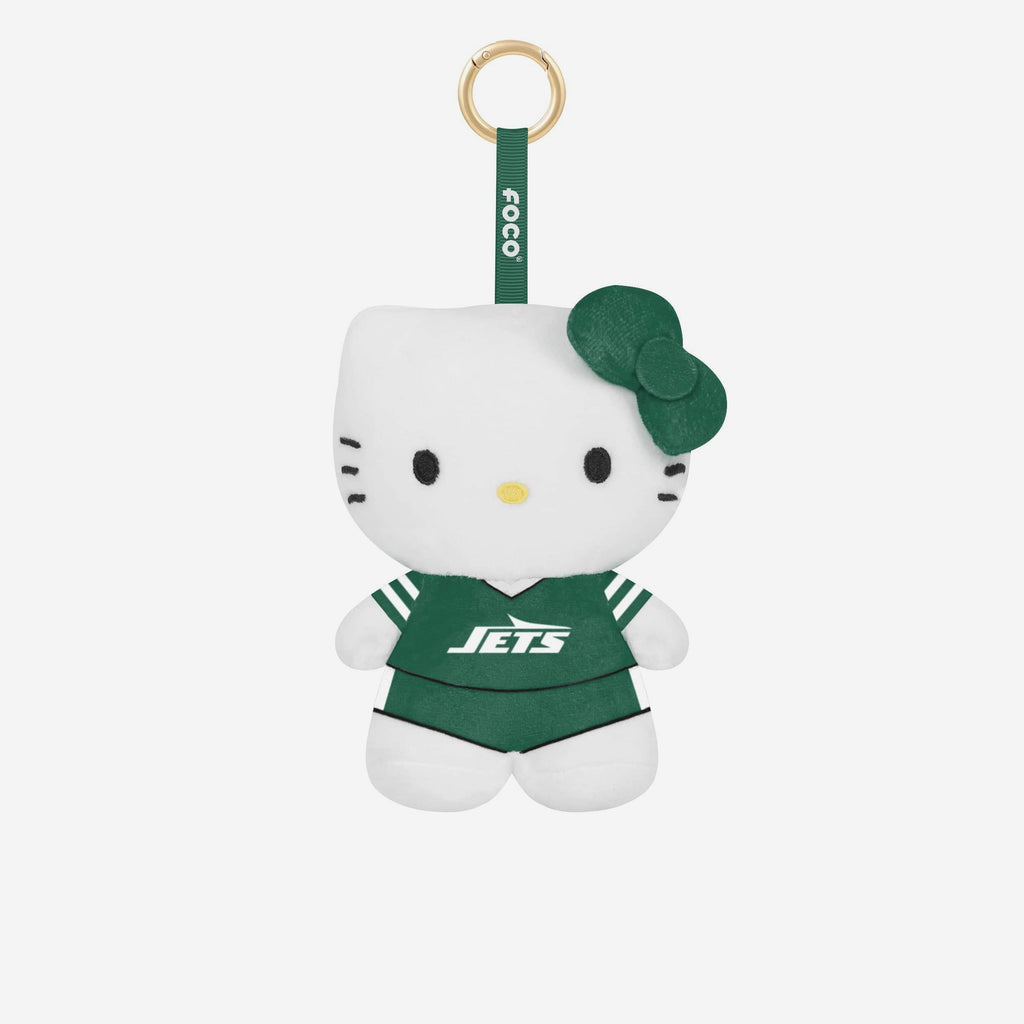 New York Jets Plush Hello Kitty® Bag Charm Keychain FOCO - FOCO.com