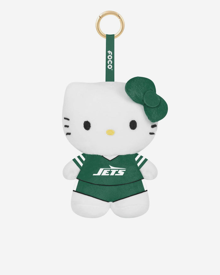 New York Jets Plush Hello Kitty® Bag Charm Keychain FOCO - FOCO.com