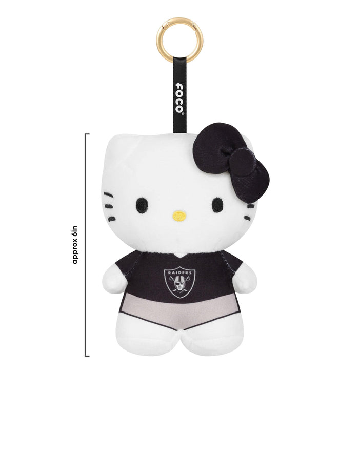 Las Vegas Raiders Plush Hello Kitty® Bag Charm Keychain