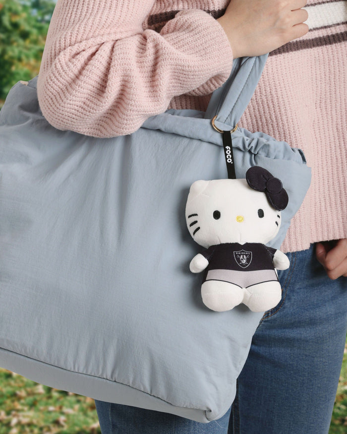 Las Vegas Raiders Plush Hello Kitty® Bag Charm Keychain FOCO - FOCO.com