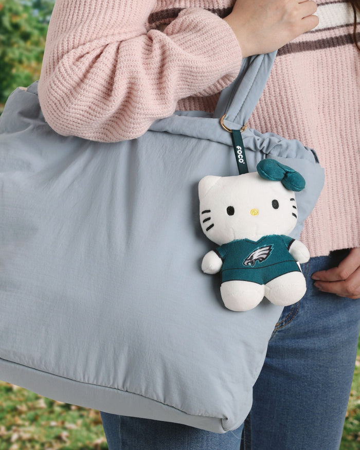 Philadelphia Eagles Plush Hello Kitty® Bag Charm Keychain FOCO - FOCO.com