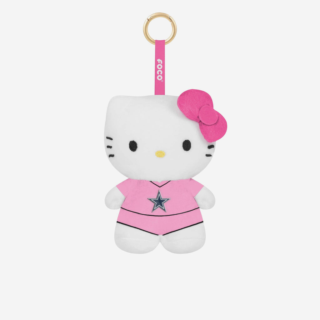 Dallas Cowboys Plush Hello Kitty® Pink Bag Charm Keychain FOCO - FOCO.com