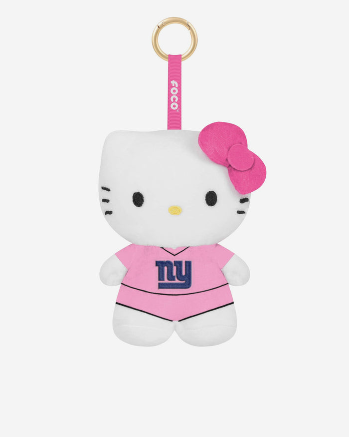 New York Giants Plush Hello Kitty® Pink Bag Charm Keychain FOCO - FOCO.com