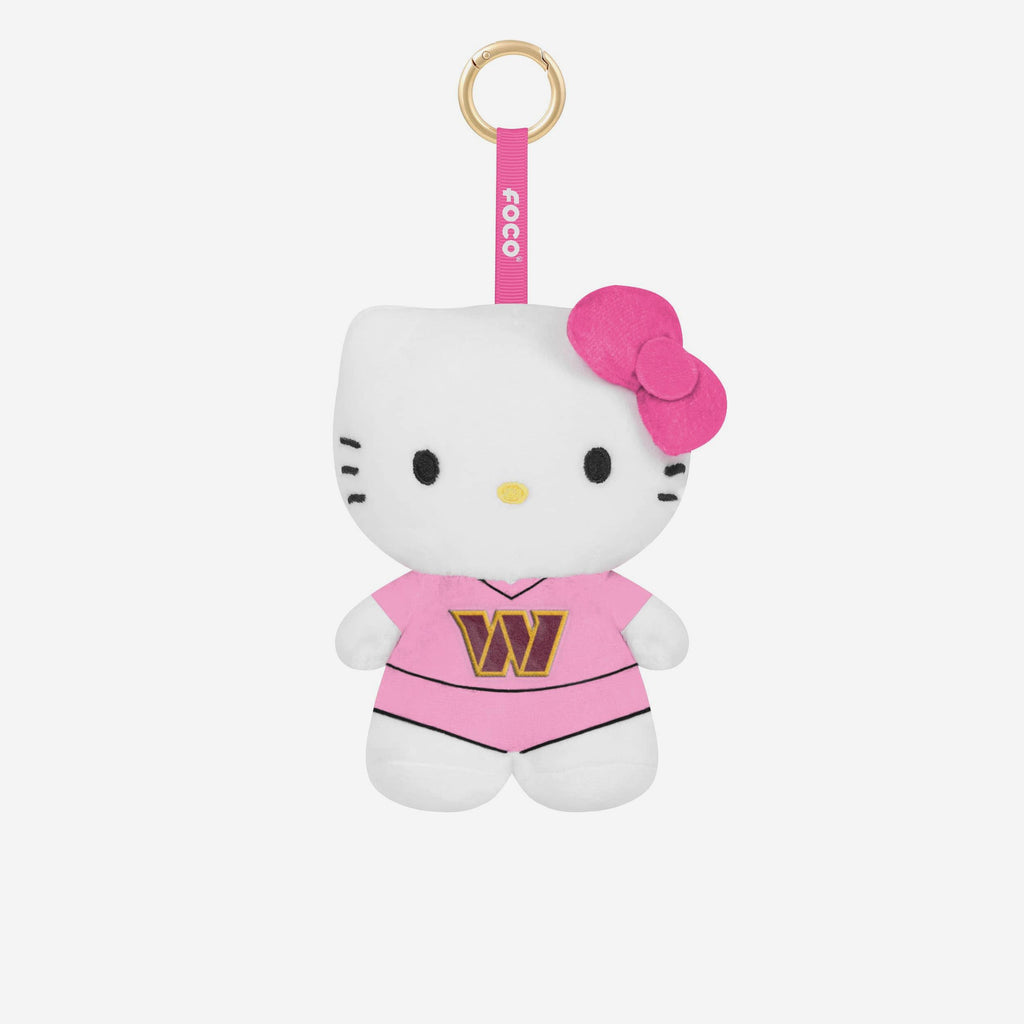 Washington Commanders Plush Hello Kitty® Pink Bag Charm Keychain FOCO - FOCO.com