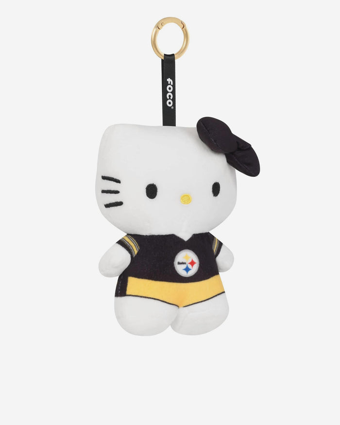 Pittsburgh Steelers Plush Hello Kitty® Bag Charm Keychain FOCO - FOCO.com