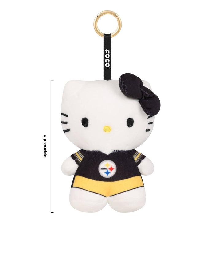 Pittsburgh Steelers Plush Hello Kitty® Bag Charm Keychain