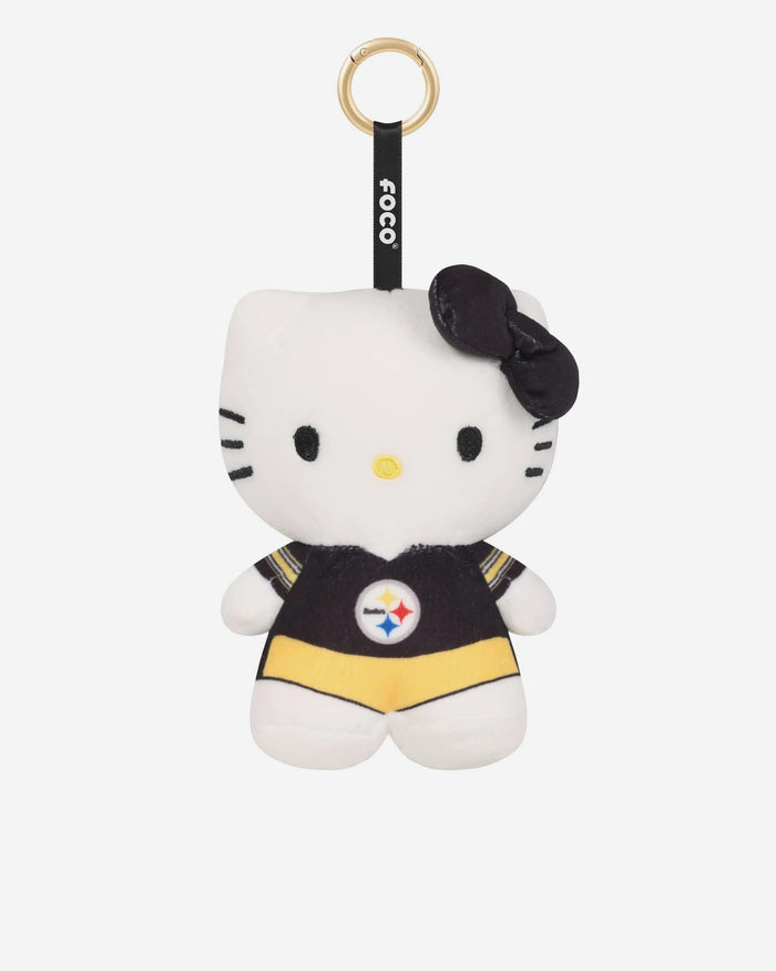 Pittsburgh Steelers Plush Hello Kitty® Bag Charm Keychain FOCO - FOCO.com