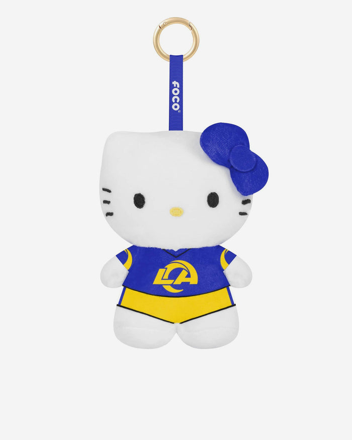 Los Angeles Rams Plush Hello Kitty® Bag Charm Keychain FOCO - FOCO.com