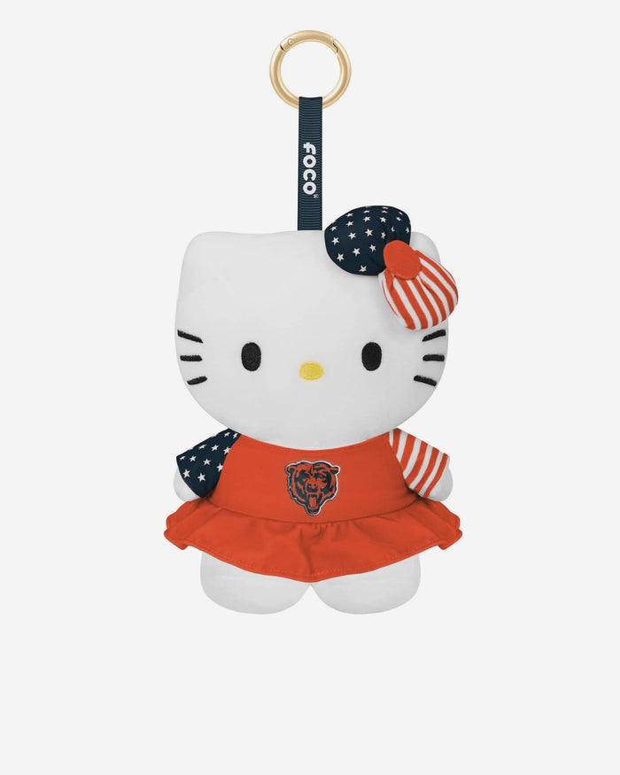 Chicago Bears Americana Plush Hello Kitty® Bag Charm Keychain FOCO - FOCO.com