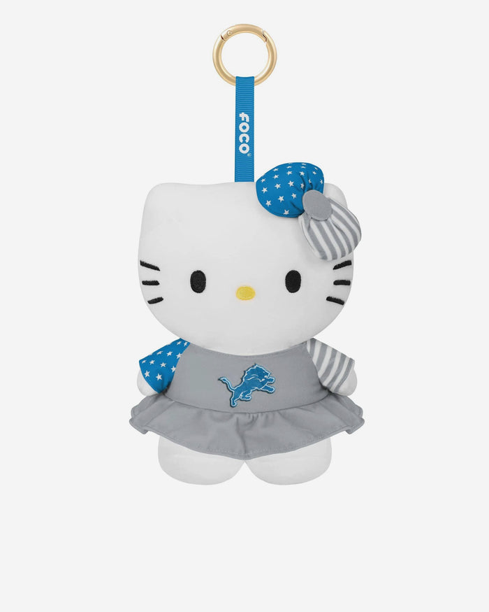 Detroit Lions Americana Plush Hello Kitty® Bag Charm Keychain FOCO - FOCO.com