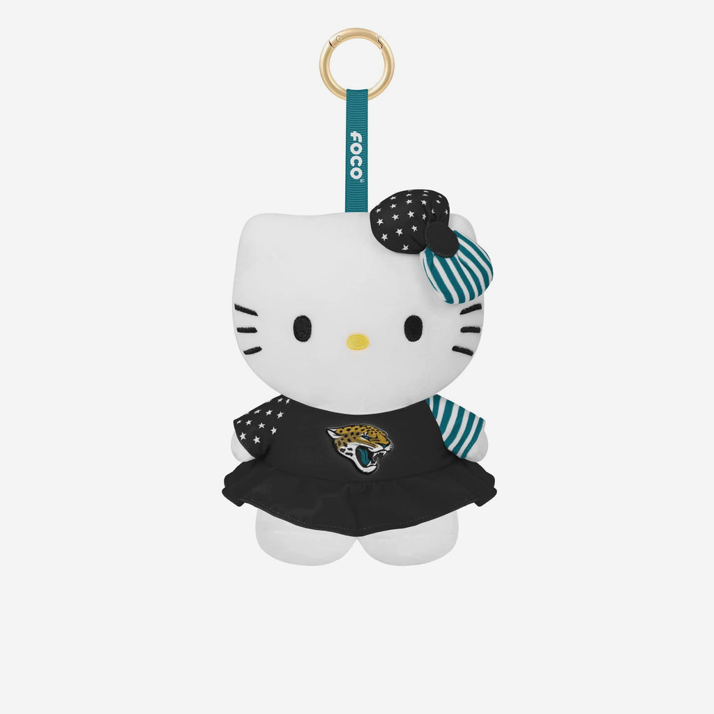 Jacksonville Jaguars Americana Plush Hello Kitty® Bag Charm Keychain FOCO - FOCO.com