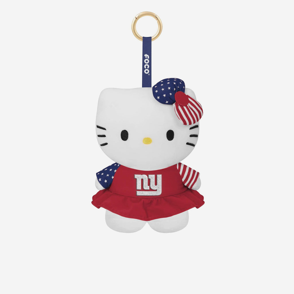 New York Giants Americana Plush Hello Kitty® Bag Charm Keychain FOCO - FOCO.com