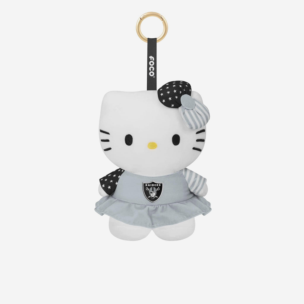Las Vegas Raiders Americana Plush Hello Kitty® Bag Charm Keychain FOCO - FOCO.com