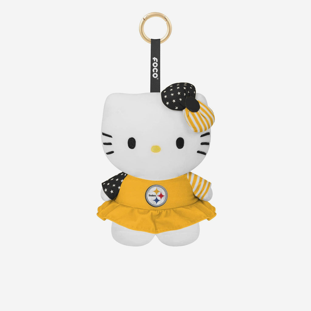 Pittsburgh Steelers Americana Plush Hello Kitty® Bag Charm Keychain FOCO - FOCO.com