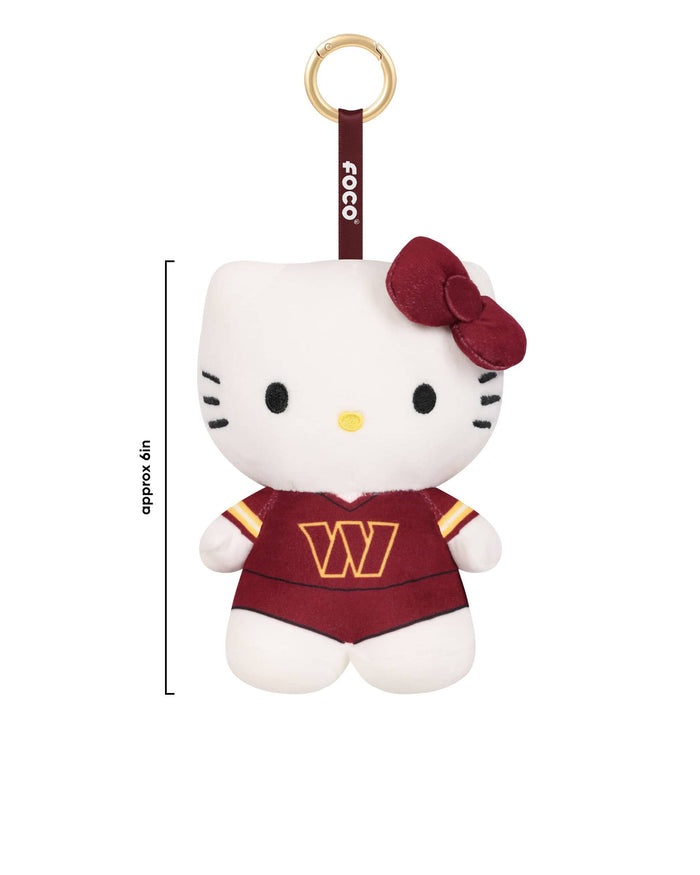 Washington Commanders Plush Hello Kitty® Bag Charm Keychain