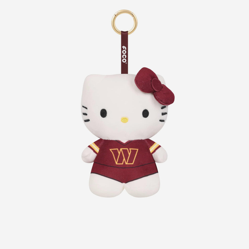 Washington Commanders Plush Hello Kitty® Bag Charm Keychain FOCO - FOCO.com