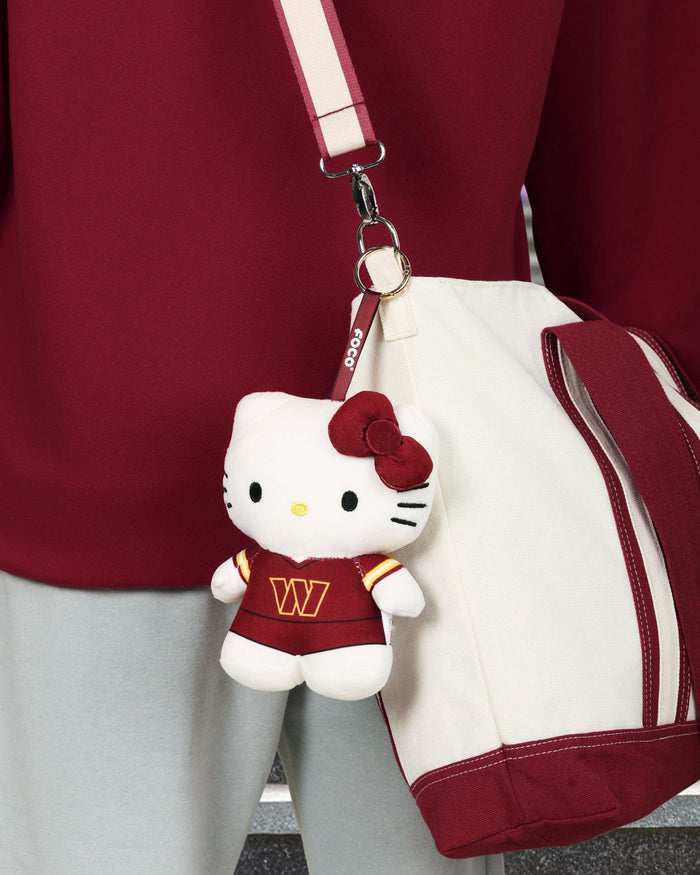 Washington Commanders Plush Hello Kitty® Bag Charm Keychain FOCO - FOCO.com