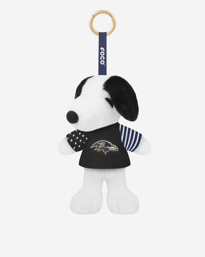 Baltimore Ravens Americana Plush Snoopy Peanuts Bag Charm Keychain FOCO - FOCO.com