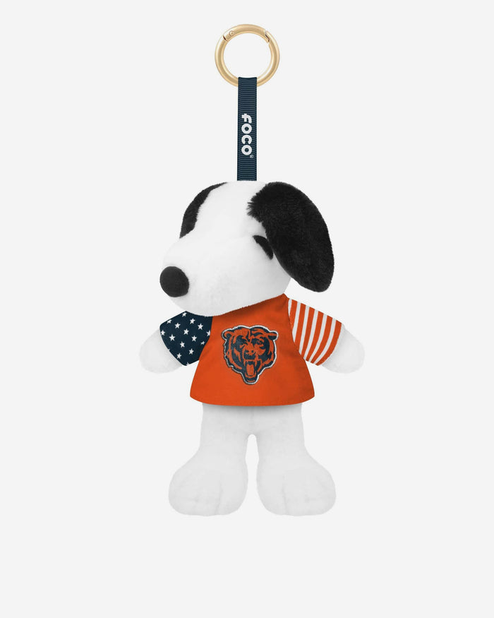 Chicago Bears Americana Plush Snoopy Peanuts Bag Charm Keychain FOCO - FOCO.com