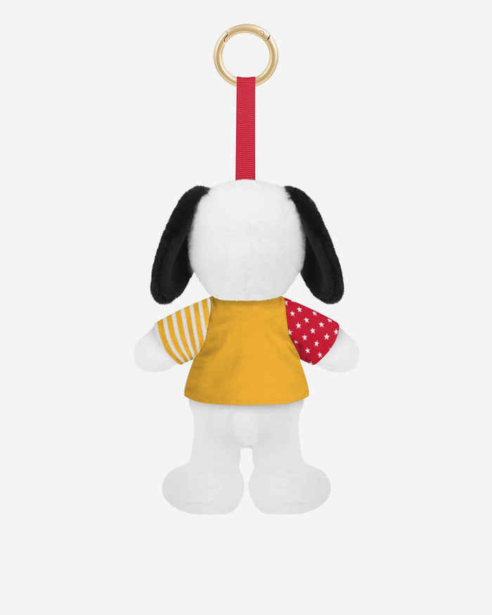 Kansas City Chiefs Americana Plush Snoopy Peanuts Bag Charm Keychain FOCO - FOCO.com
