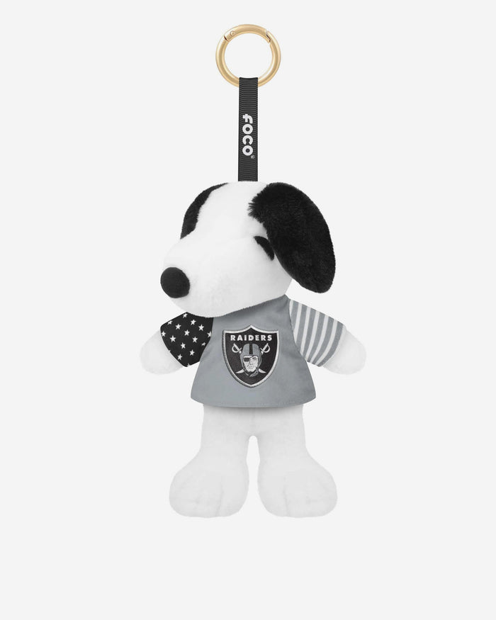 Las Vegas Raiders Americana Plush Snoopy Peanuts Bag Charm Keychain FOCO - FOCO.com