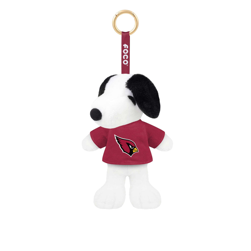 Arizona Cardinals Plush Snoopy Peanuts Bag Charm Keychain