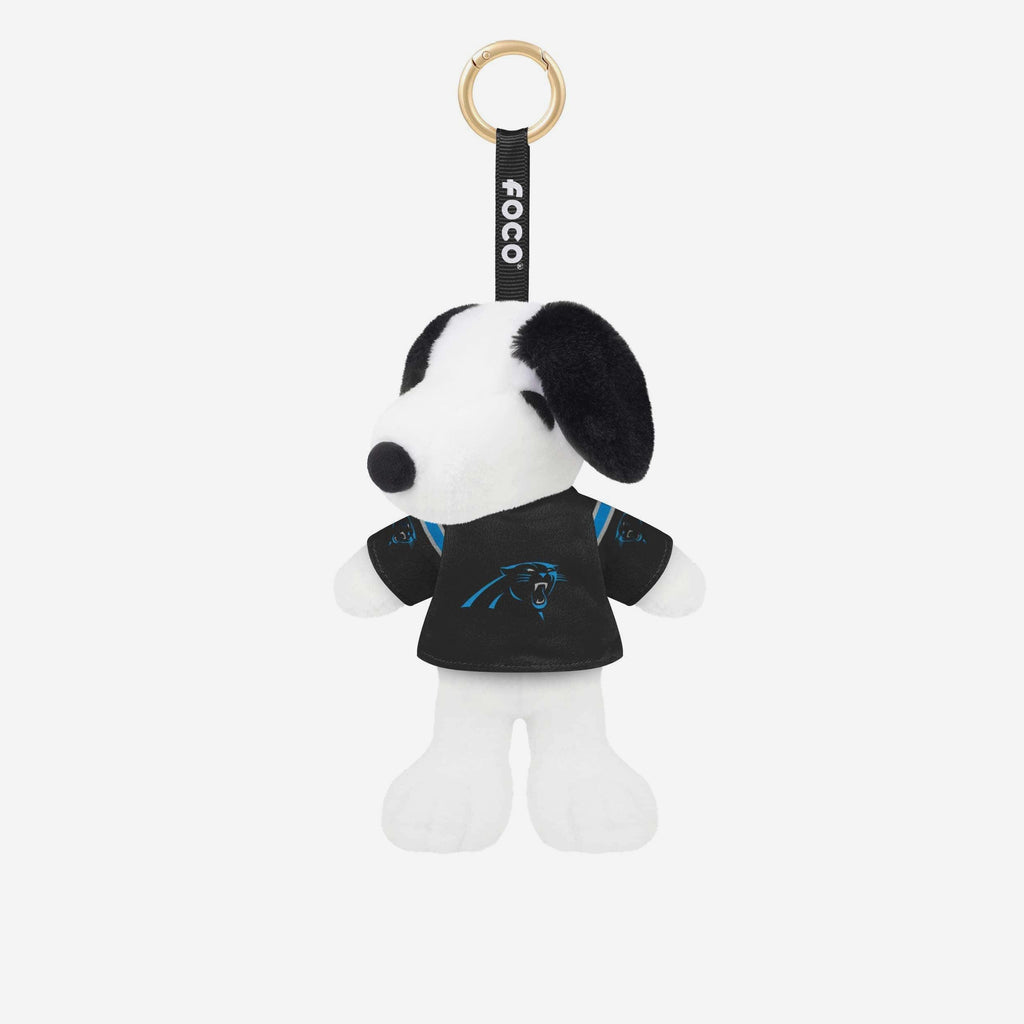 Carolina Panthers Plush Snoopy Peanuts Bag Charm Keychain FOCO - FOCO.com