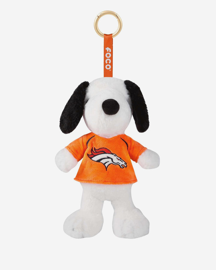 Denver Broncos Plush Snoopy Peanuts Bag Charm Keychain FOCO - FOCO.com