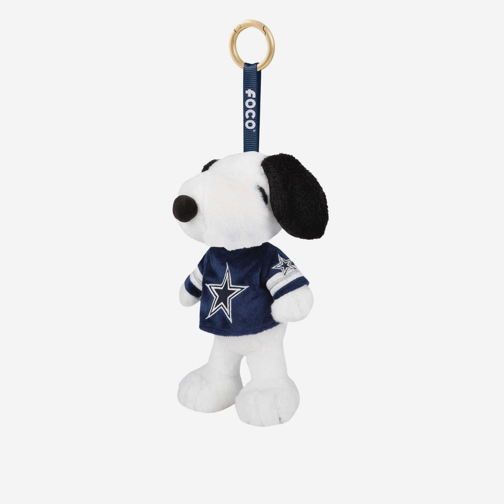 Dallas Cowboys Plush Snoopy Peanuts Bag Charm Keychain FOCO - FOCO.com