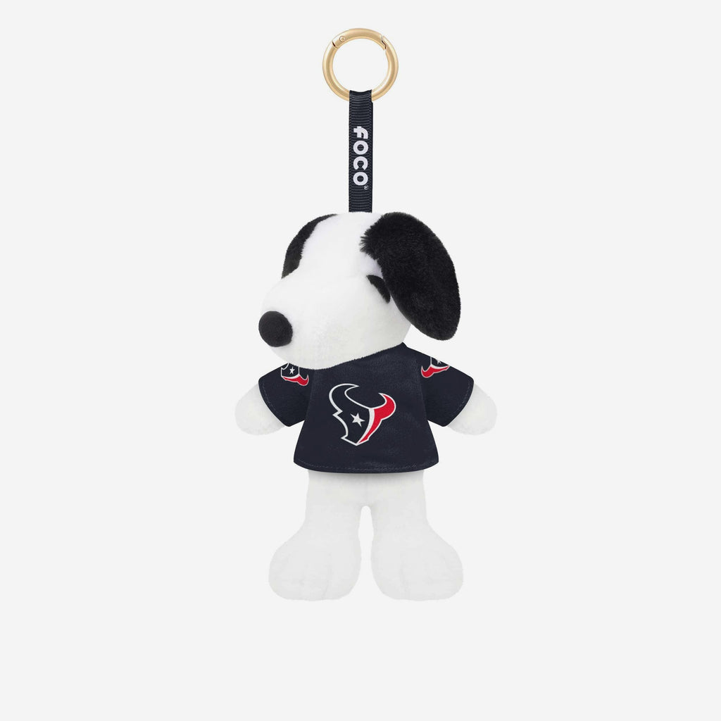 Houston Texans Plush Snoopy Peanuts Bag Charm Keychain FOCO - FOCO.com
