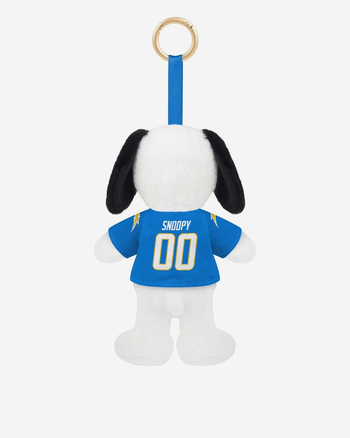 Los Angeles Chargers Plush Snoopy Peanuts Bag Charm Keychain
