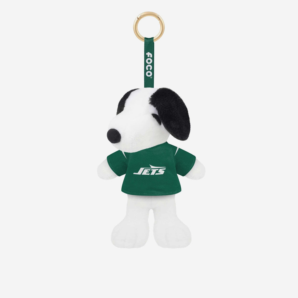 New York Jets Plush Snoopy Peanuts Bag Charm Keychain FOCO - FOCO.com