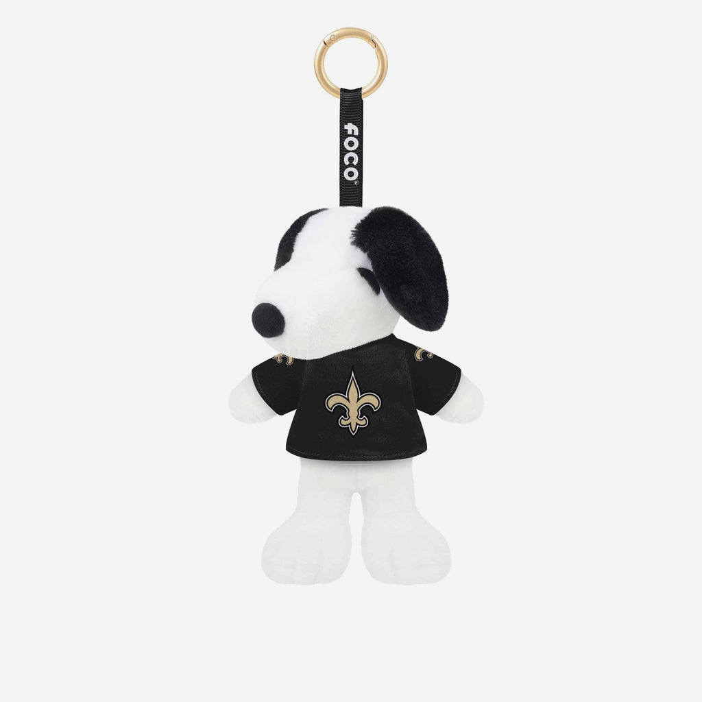 New Orleans Saints Plush Snoopy Peanuts Bag Charm Keychain FOCO - FOCO.com